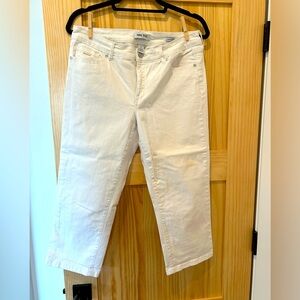 Nine West White Denim Capris